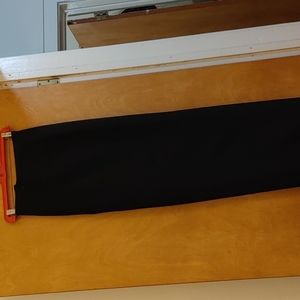 Plus size (22W) Designer dress slacks by LeSuit. Black Polyester Gabardine